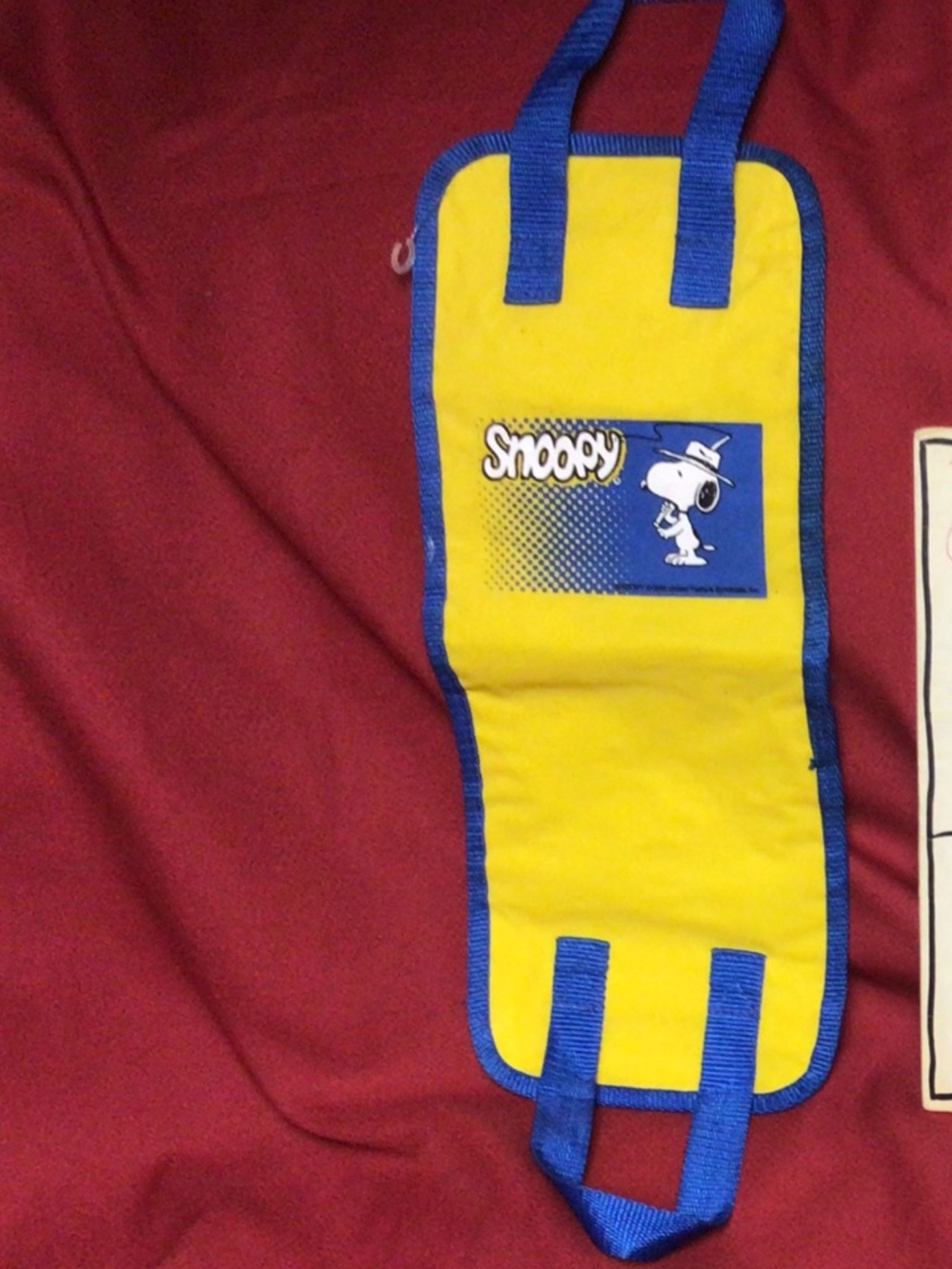 Vintage Snoopy travel bag/organizer